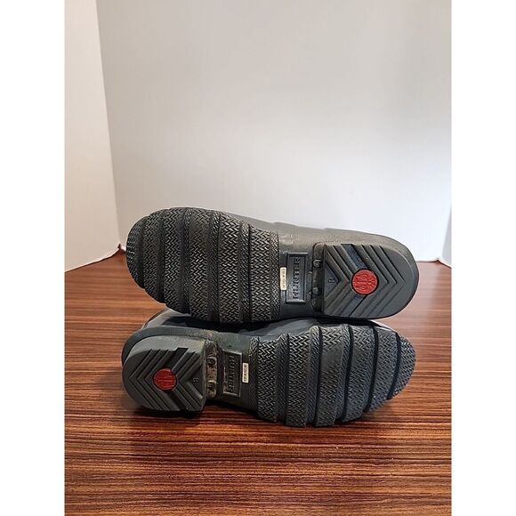 Hunter Womens 5 Tall Rain Boots Wellies Light Blue Gray Glossy‎ - Picture 8 of 10